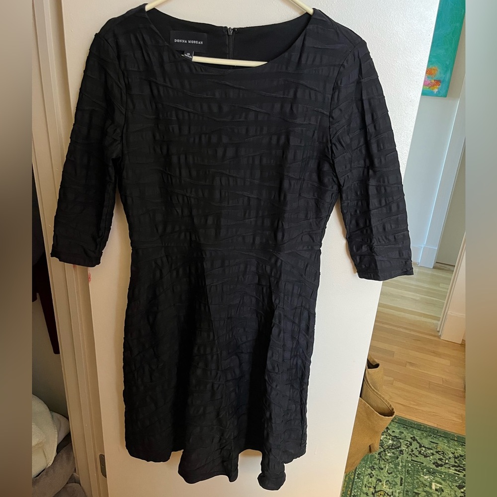Black size 10 Donna Morgan mid-length dress